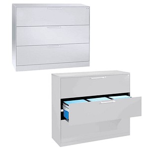 CP C 3000 Asisto Hängeregistraturschrank verkehrsweiß 3 Schubladen 120,0 x 43,5 x 101,0 cm von Cp