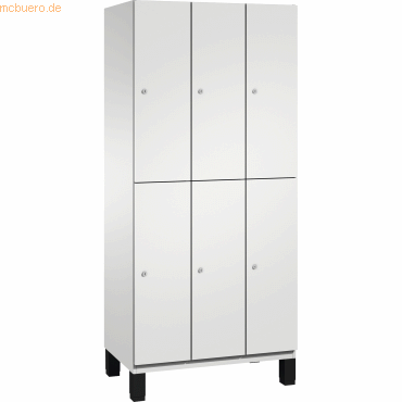 CP Doppelstockspind 4510130S10011 Füße 6 Fächer B900mm lichtgrau/licht CP Doppelstockspind 4510130S10011 Füße 6 Fächer B900mm lichtgrau/licht von Cp