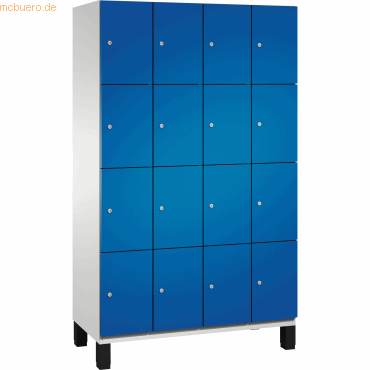 CP Fächerschrank 4510340S10019 Füße 16 Fächer B1200mm lichtgrau/enzian CP Fächerschrank 4510340S10019 Füße 16 Fächer B1200mm lichtgrau/enzian von Cp