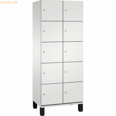 CP Fächerschrank 4510422 S10016 Füße 10 Fächer B800mm lichtgrau/lichtg CP Fächerschrank 4510422 S10016 Füße 10 Fächer B800mm lichtgrau/lichtg von Cp