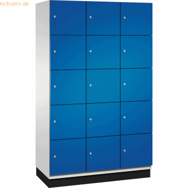CP Fächerschrank 4510432 S10010 Sockel 15 Fächer B1200mm lichtgrau/enz CP Fächerschrank 4510432 S10010 Sockel 15 Fächer B1200mm lichtgrau/enz von Cp