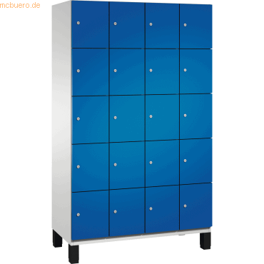 CP Fächerschrank 4510440S10020 Füße 20 Fächer B1200mm lichtgrau/enzian CP Fächerschrank 4510440S10020 Füße 20 Fächer B1200mm lichtgrau/enzian von Cp