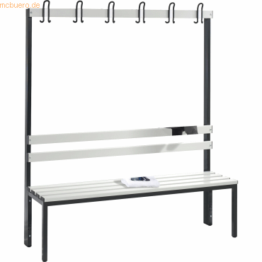 CP Garderobenbank 8051100S10015 1710x1500x403mm silbergrau/lichtgrau CP Garderobenbank 8051100S10015 1710x1500x403mm silbergrau/lichtgrau von Cp