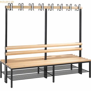 CP Garderobenbank 8052210S10041 Schuhrost 1710x1960x756mm silbergrau von Cp
