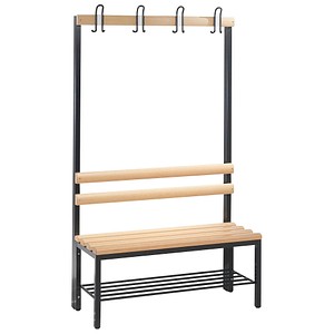 CP Garderobenbank mit Haken und Schuhrost Basic 8050-110 S10001 buche Holz 100,0 cm CP Garderobenbank mit Haken und Schuhrost Basic 8050-110 S10001 buche Holz 100,0 cm von Cp