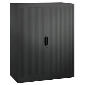 CP Omnispace Rollladenschrank schwarzgrau 2 Fachböden 120,0 x 42,0 x 123,0 cm von Cp