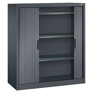 CP Omnispace Rollladenschrank schwarzgrau 3 Fachböden 120,0 x 42,0 x 134,5 cm von Cp