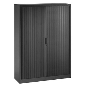 CP Omnispace Rollladenschrank schwarzgrau 3 Fachböden 120,0 x 42,0 x 166,0 cm von Cp