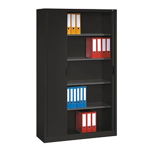 CP Omnispace Rollladenschrank schwarzgrau 4 Fachböden 100,0 x 42,0 x 198,0 cm von Cp