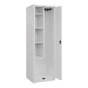 CP Putzmittelschrank Classic Plus 080100-00 S10025 verkehrsweiß 60,0 x 50,0 x 185,0 cm, aufgebaut von Cp