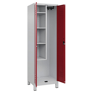 CP Putzmittelschrank Classic Plus 080110-00 S10016 lichtgrau, rubinrot 60,0 x 50,0 x 195,0 cm, aufgebaut CP Putzmittelschrank Classic Plus 080110-00 S10016 lichtgrau, rubinrot 60,0 x 50,0 x 195,0 cm, aufgebaut von Cp