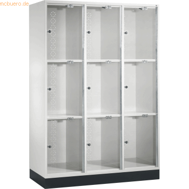 CP Schließfachschrank 8370A302 S10007 Acrylglastüren 1750x1220x500mm l von Cp