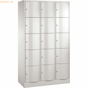 CP Schließfachschrank 8570372 S10007 15 Fächer 1950x1150x540mm lichtgr CP Schließfachschrank 8570372 S10007 15 Fächer 1950x1150x540mm lichtgr von Cp