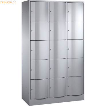 CP Schließfachschrank 8570372 S10764 15 Fächer 1950x1150x540mm weißalu CP Schließfachschrank 8570372 S10764 15 Fächer 1950x1150x540mm weißalu von Cp