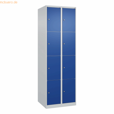 CP Schließfachschrank Classic PLUS 2x4 Fächer 1850x600x500mm lichtgrau CP Schließfachschrank Classic PLUS 2x4 Fächer 1850x600x500mm lichtgrau von Cp