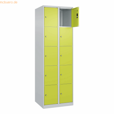 CP Schließfachschrank Classic PLUS 2x5 Fächer 1850x600x500mm lichtgrau CP Schließfachschrank Classic PLUS 2x5 Fächer 1850x600x500mm lichtgrau von Cp