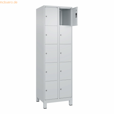 CP Schließfachschrank Classic PLUS 2x5 Fächer 1950x600x500mm lichtgrau CP Schließfachschrank Classic PLUS 2x5 Fächer 1950x600x500mm lichtgrau von Cp