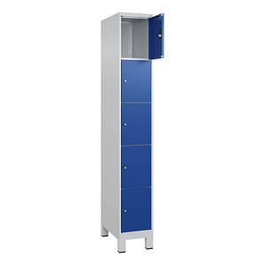 CP Schließfachschrank Classic Plus enzianblau, lichtgrau 080010-105 S10003, 5 Schließfächer 30,0 x 50,0 x 195,0 cm CP Schließfachschrank Classic Plus enzianblau, lichtgrau 080010-105 S10003, 5 Schließfächer 30,0 x 50,0 x 195,0 cm von Cp