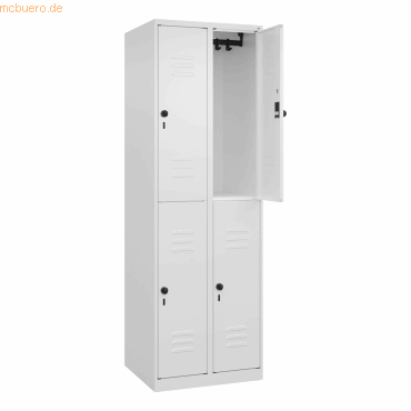 CP Spind Classic PLUS doppelt 2 Abteile 1850x600x500mm weiß/weiß CP Spind Classic PLUS doppelt 2 Abteile 1850x600x500mm weiß/weiß von Cp