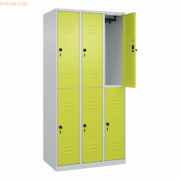 CP Spind Classic PLUS doppelt 3 Abteile 1850x900x500mm lichtgrau/clown CP Spind Classic PLUS doppelt 3 Abteile 1850x900x500mm lichtgrau/clown von Cp