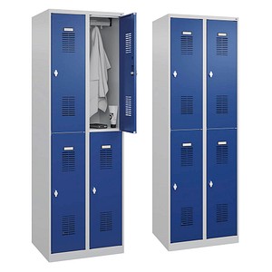 CP Spinde Basic Plus enzianblau, lichtgrau 088355-20 S10000, 4 Schließfächer 60,0 x 50,0 x 185,0 cm CP Spinde Basic Plus enzianblau, lichtgrau 088355-20 S10000, 4 Schließfächer 60,0 x 50,0 x 185,0 cm von Cp