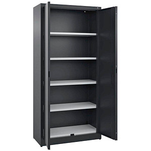 CP Stahlschrank C 2000 Acurado 092600-000 S10008 schwarzgrau 93,0 x 40,0 x 195,0 cm, aufgebaut von Cp