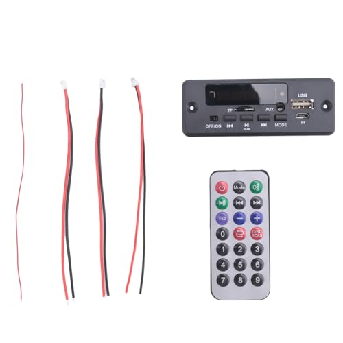Cpolebev 12V Bluetooth MP3 Decoder Board 50W Verstärker USB für Lautsprecher Freisprecheinrichtung Kunststoff Schwarz Cpolebev 12V Bluetooth MP3 Decoder Board 50W Verstärker USB für Lautsprecher Freisprecheinrichtung Kunststoff Schwarz von Cpolebev