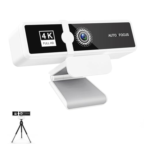 Cpolebev 4K-Full-HD-Webcam USB-Stecker Netzwerk-Live-Übertragung Hochauflösende Videokonferenz-USB-Kamera mit Integriertem Mikrofon für Laptop-Desktop A. von Cpolebev