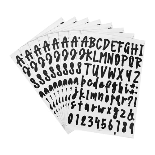 Cpolebev 8 Blatt Selbstklebende Vinyl Buchstaben Zahlen Satz, Buchstaben Zahlen Aufkleber DIY Aufkleber Skript Pantry Etiketten für Cpolebev 8 Blatt Selbstklebende Vinyl Buchstaben Zahlen Satz, Buchstaben Zahlen Aufkleber DIY Aufkleber Skript Pantry Etiketten für von Cpolebev
