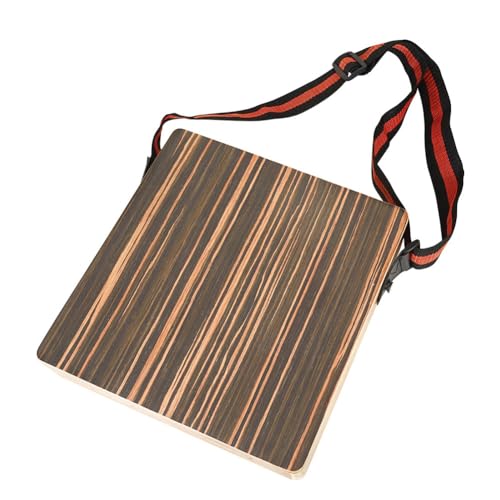 Cpolebev -Cajon-Trommel, Tragbares -Cajon mit Verstellbarem Riemen, Schlaginstrumenten-Set Cpolebev -Cajon-Trommel, Tragbares -Cajon mit Verstellbarem Riemen, Schlaginstrumenten-Set von Cpolebev