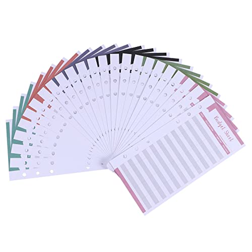 Cpolebev Expense Tracker Budget BläTter mit Loch 24 StüCk Loses Blatt Bargeld Geld Umschlag für A6 Binder GeldböRsen Planner Cpolebev Expense Tracker Budget BläTter mit Loch 24 StüCk Loses Blatt Bargeld Geld Umschlag für A6 Binder GeldböRsen Planner von Cpolebev