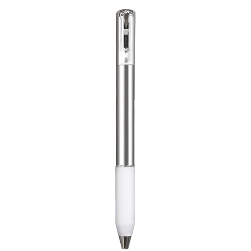 Cpolebev Geometrischer Knisterstift Aus Metall Fidget, Switchpen zum Stressabbau Aus Metall mit Formverschiebung, 0,5 mm Einziehbarer Gelstift, Silber Cpolebev Geometrischer Knisterstift Aus Metall Fidget, Switchpen zum Stressabbau Aus Metall mit Formverschiebung, 0,5 mm Einziehbarer Gelstift, Silber von Cpolebev