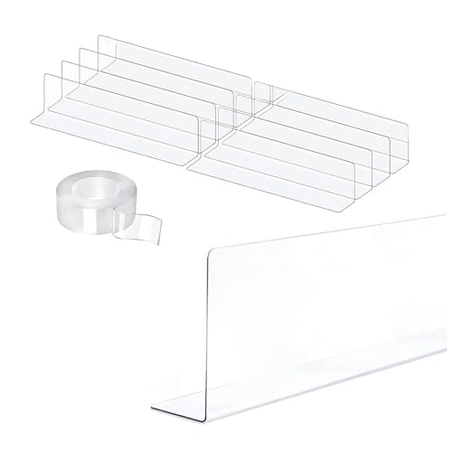 Cpolebev Transparente Toy Blocker-Bettblocker für Unter Möbeln, Unter der Couch-Blocker (3,2 H 16 L), 8er-Pack für Unter Dem Bett von Cpolebev