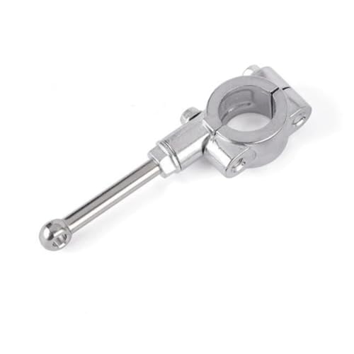 Cpolebev Universelle Seitenständerverlängerung für Motorräder, Zusatzwerkzeughalterung, 20–23 Mm, Einbeinständer-Fußstütze, Langlebig, Einfach zu Installieren, Einfach zu Verwenden (Silber) von Cpolebev