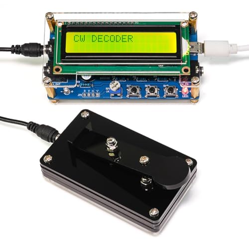 Cpolebev Upgraded CW Morse Code Decoder Kit mit Digitalem LCD und Gehäuse Plus Tasten-Set Cpolebev Upgraded CW Morse Code Decoder Kit mit Digitalem LCD und Gehäuse Plus Tasten-Set von Cpolebev
