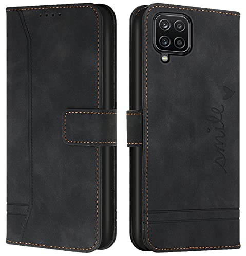 Cqkob Handyhülle für Samsung Galaxy A42 5G/M42 5G Lederhülle mit Magnetverschluss - Schutzhülle mit Kartenfach, Geldhalter und verstellbarem Klappständer Handytasche ,Schwarz Cqkob Handyhülle für Samsung Galaxy A42 5G/M42 5G Lederhülle mit Magnetverschluss - Schutzhülle mit Kartenfach, Geldhalter und verstellbarem Klappständer Handytasche ,Schwarz von Cqkob