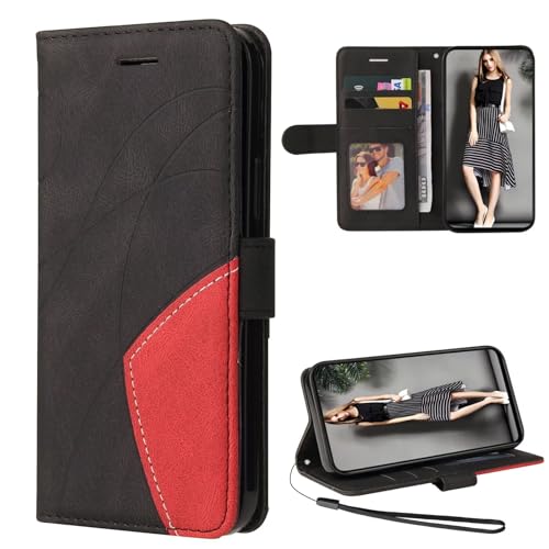 Cqkob Handyhülle für Samsung Galaxy A54 5G, Leder PU Brieftasche Handyhülle Flip Case Silikon Bumper Schutzhülle Klapphülle. Lederhülle mit Kartenfächern und Standfunktion-Schwarz Cqkob Handyhülle für Samsung Galaxy A54 5G, Leder PU Brieftasche Handyhülle Flip Case Silikon Bumper Schutzhülle Klapphülle. Lederhülle mit Kartenfächern und Standfunktion-Schwarz von Cqkob