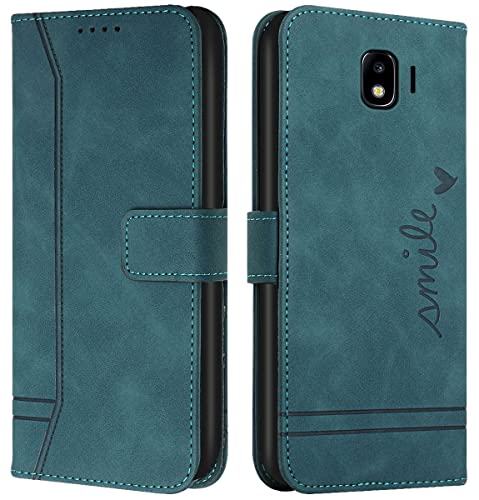Cqkob Handyhülle für Samsung Galaxy J4 2018 Lederhülle mit Magnetverschluss - Schutzhülle mit Kartenfach, Geldhalter und verstellbarem Klappständer Handytasche ,Militärgrün Cqkob Handyhülle für Samsung Galaxy J4 2018 Lederhülle mit Magnetverschluss - Schutzhülle mit Kartenfach, Geldhalter und verstellbarem Klappständer Handytasche ,Militärgrün von Cqkob