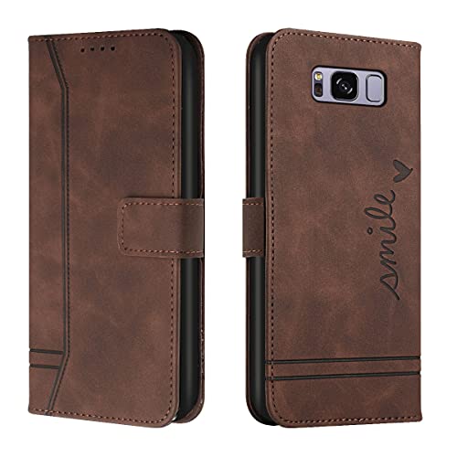 Cqkob Handyhülle für Samsung Galaxy S8 Plus/S8+ Lederhülle mit Magnetverschluss - Schutzhülle mit Kartenfach, Geldhalter und verstellbarem Klappständer Handytasche ,Kaffee Cqkob Handyhülle für Samsung Galaxy S8 Plus/S8+ Lederhülle mit Magnetverschluss - Schutzhülle mit Kartenfach, Geldhalter und verstellbarem Klappständer Handytasche ,Kaffee von Cqkob