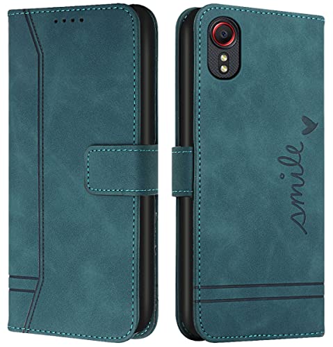 Cqkob Handyhülle für Samsung Galaxy Xcover 5 Lederhülle mit Magnetverschluss - Schutzhülle mit Kartenfach, Geldhalter und verstellbarem Klappständer Handytasche ,Militärgrün Cqkob Handyhülle für Samsung Galaxy Xcover 5 Lederhülle mit Magnetverschluss - Schutzhülle mit Kartenfach, Geldhalter und verstellbarem Klappständer Handytasche ,Militärgrün von Cqkob