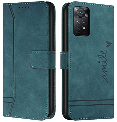 Cqkob Handyhülle für Xiaomi Redmi Note 11 Pro Lederhülle mit Magnetverschluss - Schutzhülle mit Kartenfach, Geldhalter und verstellbarem Klappständer Handytasche ,Militärgrün Cqkob Handyhülle für Xiaomi Redmi Note 11 Pro Lederhülle mit Magnetverschluss - Schutzhülle mit Kartenfach, Geldhalter und verstellbarem Klappständer Handytasche ,Militärgrün von Cqkob