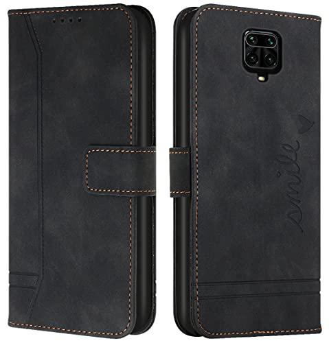 Cqkob Handyhülle für Xiaomi Redmi Note 9 Pro Lederhülle mit Magnetverschluss - Schutzhülle mit Kartenfach, Geldhalter und verstellbarem Klappständer Handytasche ,Schwarz Cqkob Handyhülle für Xiaomi Redmi Note 9 Pro Lederhülle mit Magnetverschluss - Schutzhülle mit Kartenfach, Geldhalter und verstellbarem Klappständer Handytasche ,Schwarz von Cqkob