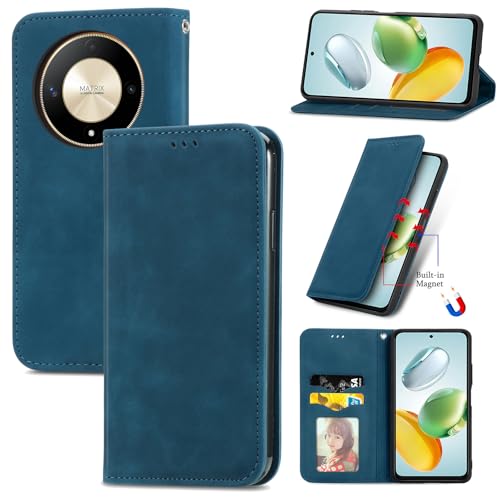 Cracedily Handyhülle für Honor Magic 6 Lite Hülle, Klapphülle Premium Lederhülle Klappbar Flip Case Tasche Magnet Kartenfach Standfunktion Klapphülle Schutzhülle für Honor Magic6 Lite, Blaugrün Cracedily Handyhülle für Honor Magic 6 Lite Hülle, Klapphülle Premium Lederhülle Klappbar Flip Case Tasche Magnet Kartenfach Standfunktion Klapphülle Schutzhülle für Honor Magic6 Lite, Blaugrün von Cracedily