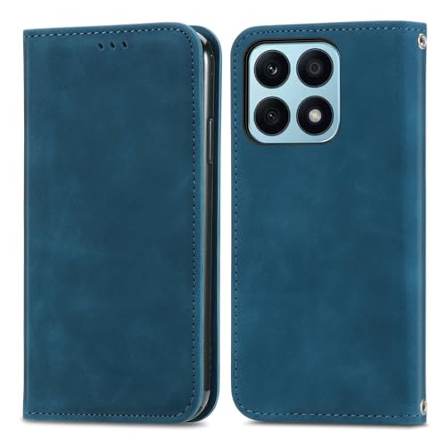 Cracedily Handyhülle für Honor X8B Hülle (Nicht für X8), Klapphülle Premium Lederhülle Klappbar Flip Case Tasche Magnet Kartenfach Standfunktion Klapphülle Schutzhülle für Honor X8B, Blaugrün von Cracedily