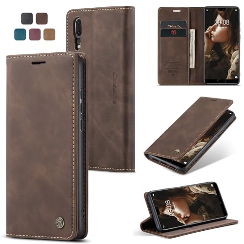 Cracedily Handyhülle für Huawei P20 Hülle, Klapphülle Premium Lederhülle Klappbar Flip Case Tasche Magnet Kartenfach Standfunktion Klapphülle Schutzhülle für P20 5.8 Zoll, Kaffee Cracedily Handyhülle für Huawei P20 Hülle, Klapphülle Premium Lederhülle Klappbar Flip Case Tasche Magnet Kartenfach Standfunktion Klapphülle Schutzhülle für P20 5.8 Zoll, Kaffee von Cracedily