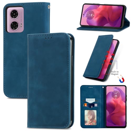 Cracedily Handyhülle für Motorola Moto E14 / G24 / G04 / G04s /G24 Power Hülle, Klapphülle Premium Lederhülle Klappbar Flip Case Tasche Magnet Kartenfach Standfunktion Klapphülle Schutzhülle, Blaugrün Cracedily Handyhülle für Motorola Moto E14 / G24 / G04 / G04s /G24 Power Hülle, Klapphülle Premium Lederhülle Klappbar Flip Case Tasche Magnet Kartenfach Standfunktion Klapphülle Schutzhülle, Blaugrün von Cracedily