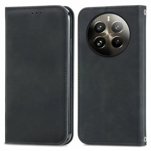 Cracedily Handyhülle für Realme 12 Pro/Pro Plus Hülle, Klapphülle Premium Lederhülle Klappbar Flip Case Tasche Magnet Kartenfach Standfunktion Klapphülle Schutzhülle für Realme 12 Pro, Schwarz Cracedily Handyhülle für Realme 12 Pro/Pro Plus Hülle, Klapphülle Premium Lederhülle Klappbar Flip Case Tasche Magnet Kartenfach Standfunktion Klapphülle Schutzhülle für Realme 12 Pro, Schwarz von Cracedily