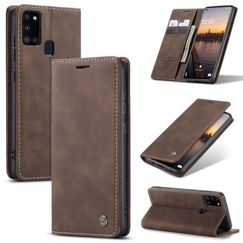 Cracedily Handyhülle für Samsung Galaxy A21s Hülle, Klapphülle Premium Lederhülle Klappbar Flip Case Tasche Magnet Kartenfach Standfunktion Klapphülle Schutzhülle für Galaxy A21S, Kaffee Cracedily Handyhülle für Samsung Galaxy A21s Hülle, Klapphülle Premium Lederhülle Klappbar Flip Case Tasche Magnet Kartenfach Standfunktion Klapphülle Schutzhülle für Galaxy A21S, Kaffee von Cracedily