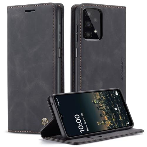 Cracedily Handyhülle für Samsung Galaxy A32 5G Hülle, Klapphülle Premium Lederhülle Klappbar Flip Case Tasche Magnet Kartenfach Standfunktion Klapphülle Schutzhülle für A32 5G Handyhülle, Schwarz Cracedily Handyhülle für Samsung Galaxy A32 5G Hülle, Klapphülle Premium Lederhülle Klappbar Flip Case Tasche Magnet Kartenfach Standfunktion Klapphülle Schutzhülle für A32 5G Handyhülle, Schwarz von Cracedily