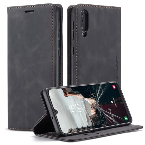 Cracedily Handyhülle für Samsung Galaxy A50 Hülle, Klapphülle Premium Lederhülle Klappbar Flip Case Tasche Magnet Kartenfach Standfunktion Klapphülle Schutzhülle für Samsung A50 Handyhülle, Schwarz Cracedily Handyhülle für Samsung Galaxy A50 Hülle, Klapphülle Premium Lederhülle Klappbar Flip Case Tasche Magnet Kartenfach Standfunktion Klapphülle Schutzhülle für Samsung A50 Handyhülle, Schwarz von Cracedily